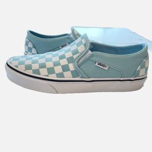 VANS Checkerboard Slip Ons. Woman’s Size 7.5 ONLY WORN 1X!